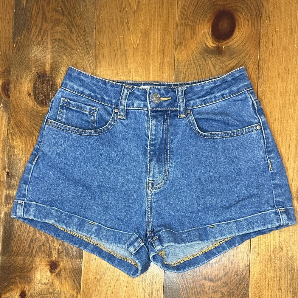 PacSun Blue Denim High-Rise Jean Shorts